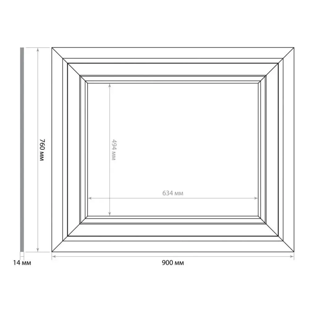 Стеновая панель diy набор, set 002-7690 (760 х 900 х 14мм. )