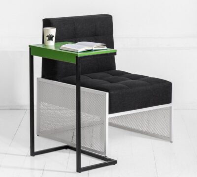 Приставной столик стройняшка фанера винтажный зеленый archpole