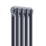 Стальной трубчатый радиатор отопления rifar tubog ventil tub 2180 4 секции титан нижнее одностороннее подключение tub 2180-04-dv1-ti